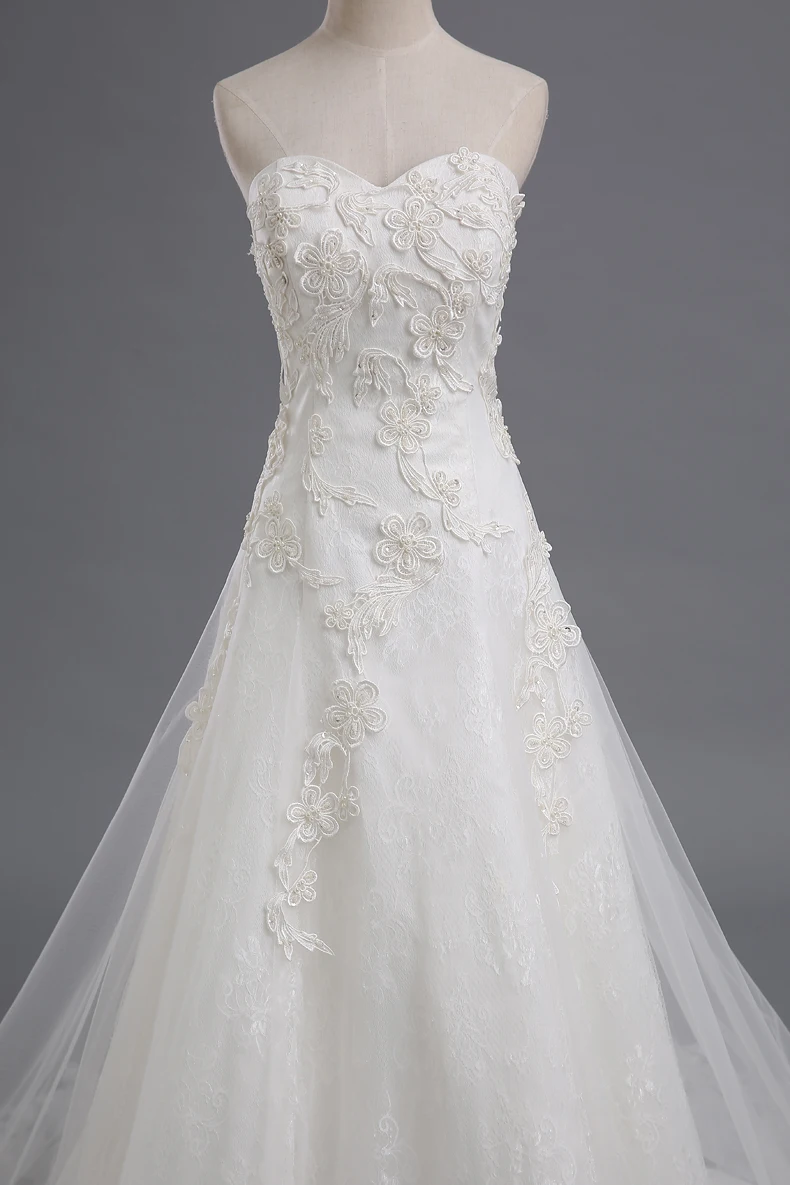 Lace Wedding Dresses A-Line Tulle Women Bride Dress Bridal Gowns Cheap Weddingdress robe de mariee On Sale | Свадьбы и торжества