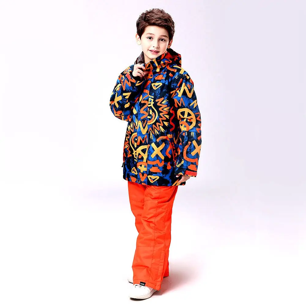 Новый Обувь для мальчиков Лыжная куртка непродуваемая Водонепроницаемый дети