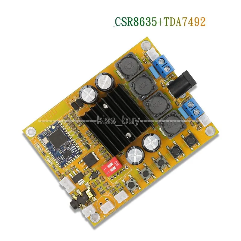 TDA7492 50 Вт + CSR8635 Bluetooth 4 0 аудио приемник Цифровой усилитель плата AUX для 12 В 24 в 19