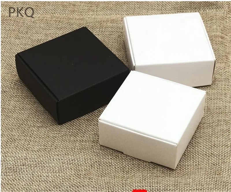 50 шт Бесплатная доставка крафт-бумажная коробка 350gsm из крафт-картона