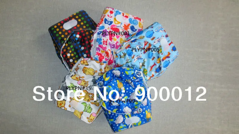 100 Pcs Reusable Baby cloth Diapers with Double gussets + 100 pcs Microfibe inserts Free shipping
