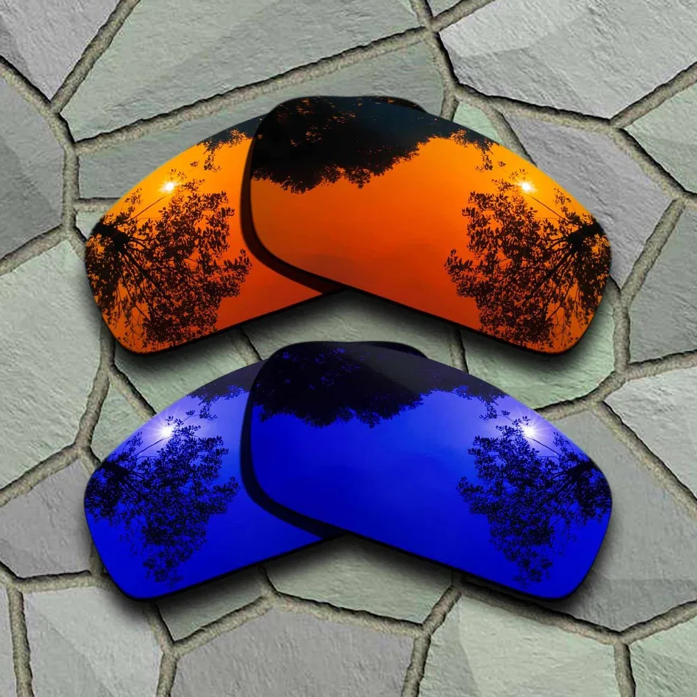 Поляризованные Сменные линзы для очков Oakley Monster Pup красные оранжевые и фиолетовые