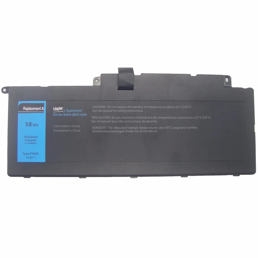 14.8V 58Wh 4 Cells Laptop Li-ion Battery for Dell Inspiron 17 7737 15 7537 Series F7HVR G4YJM 062VNH T2T3J Batteries | Компьютеры и