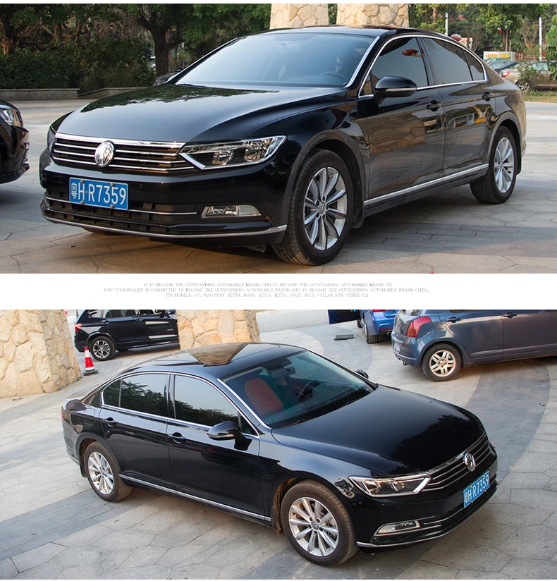 Lsrtw2017 304 нержавеющая сталь автомобиля Передние Оконные Планки для volkswagen passat b8