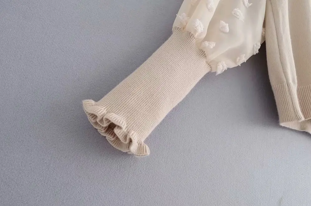 

New Winter Autumn Women Pullover Female Casual Sweater Plaid O-neck Autumn and Winter Style Ruffled Collar