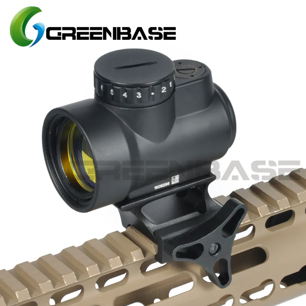 Зеленая база Triji MRO 1x Red Dot Sight 2 MOA Тактический Scope с низким/высоким креплением