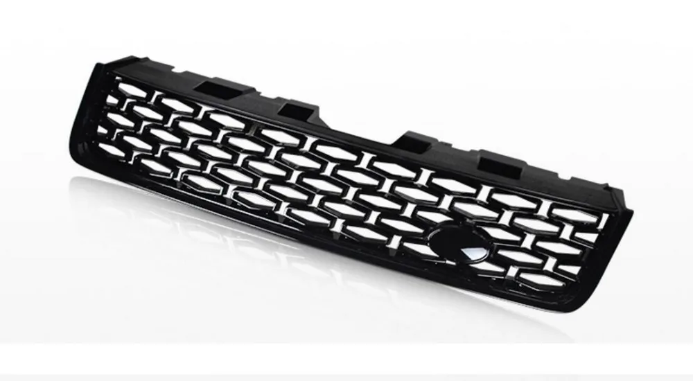 Черный Передний решетчатый гриль из АБС пластика для Land Rover Discovery Sport 2015 2016 2017