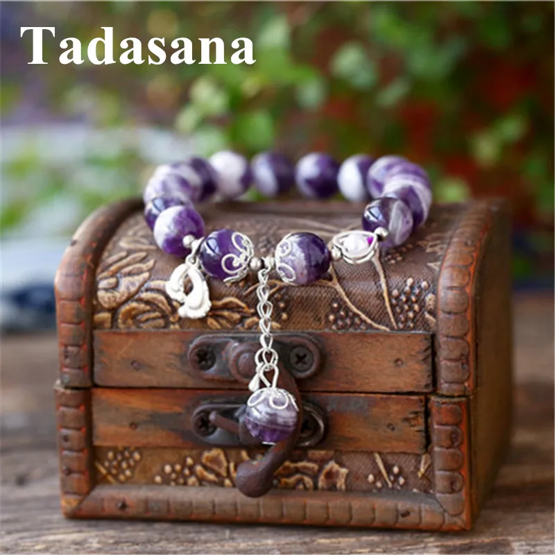 Лечебные кристаллы натуральные камни ювелирные изделия женский браслет с