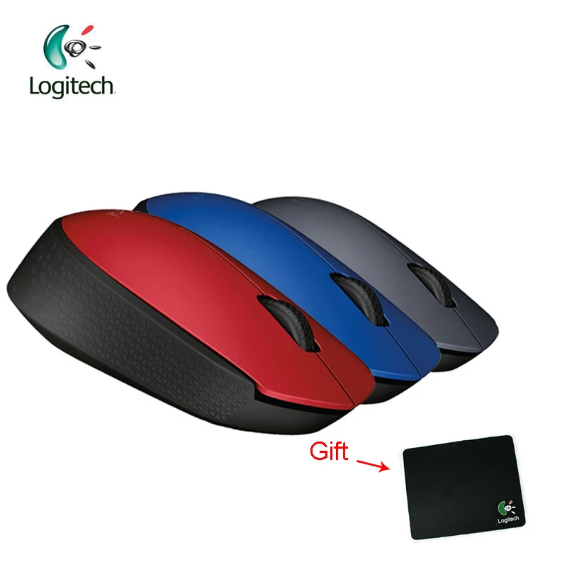 Беспроводная мышь Logitech M170 2 4G с разрешением 1000 точек/дюйм нано ресивер для ПК