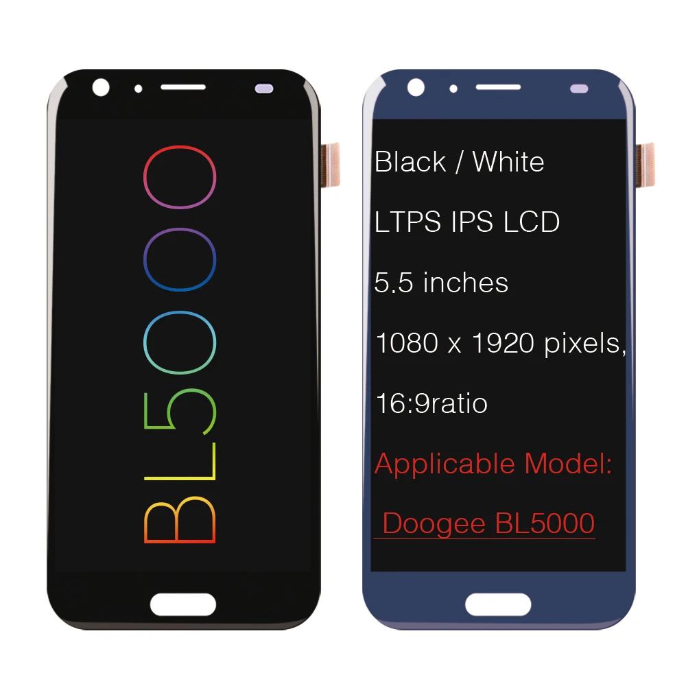 5 ''Для DOOGEE BL5000 ЖК-дисплей + сенсорный экран ЖК-дигитайзер стеклянная панель