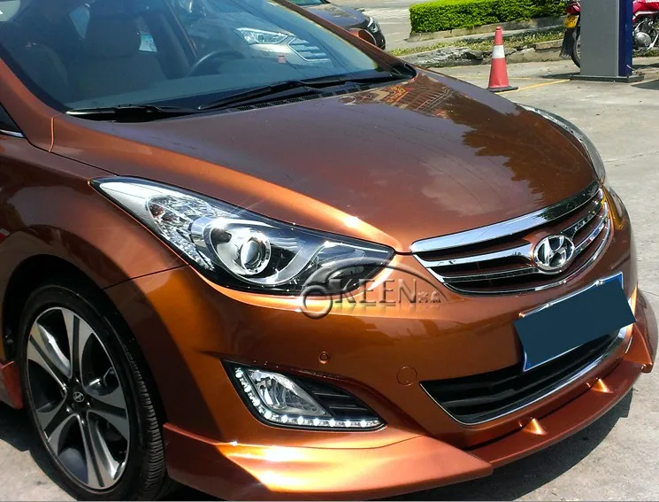 12V 6000k светодиодный DRL Дневной Бег светильник чехол для hyundai противотуманная фара Elantra рамка туман светильник стайлинга автомобилей