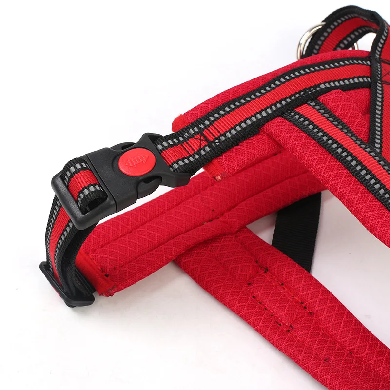 Adjustable No Pull Pet Dog Harness Vest Large Soft Breathable Walk Nylon Reflective For Medium Dogs | Дом и сад