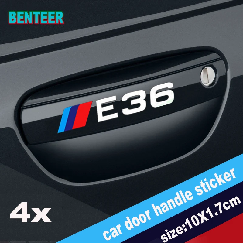4 шт./лот Новый E30 E34 E36 E39 E46 E60 E90 F01 F02 F10 F20 F30 F48 F87 Логотип Автомобильной дверной ручки
