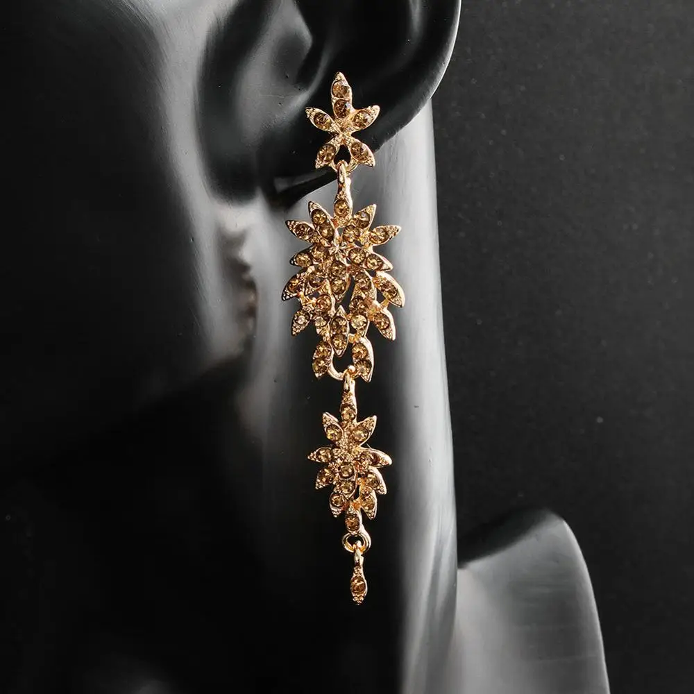 

Новые модные женские серьги золотого цвета из сплава, женские серьги-подвески для вечеринки, женские серьги для женщин, аксессуары для свад...