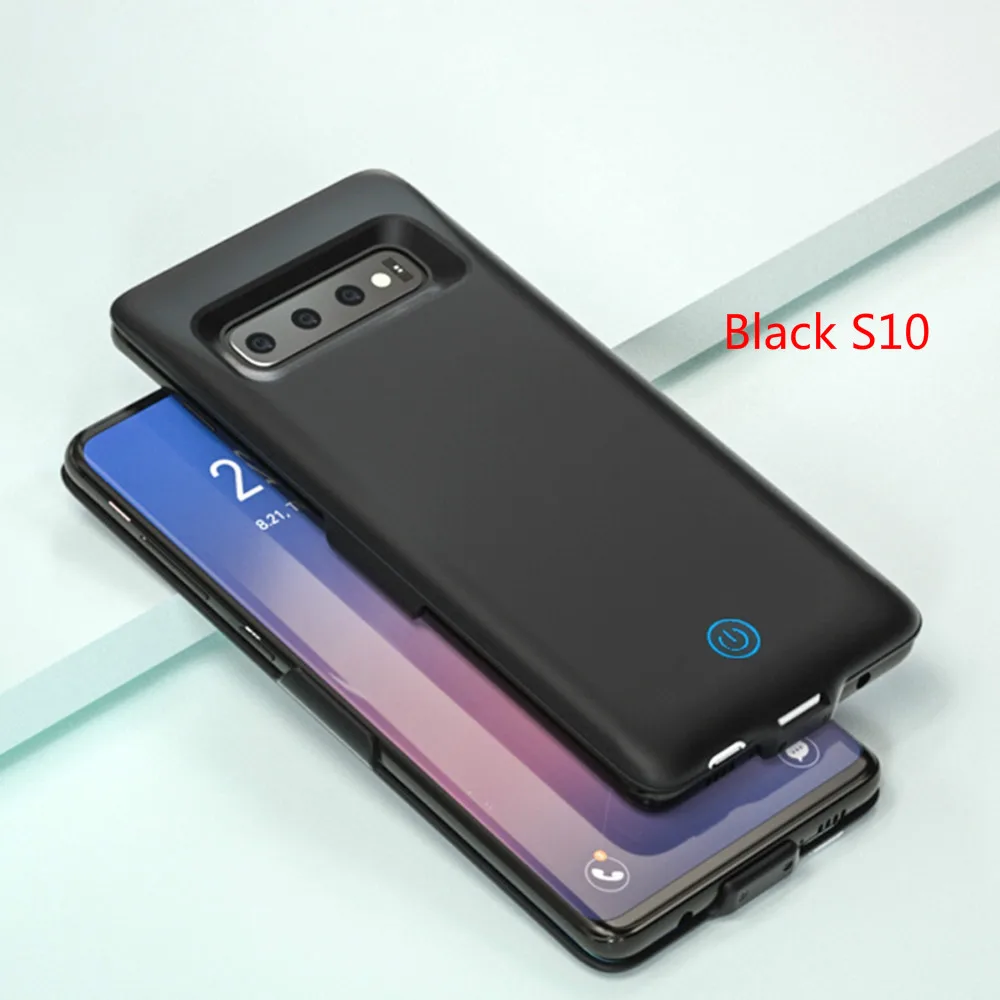 Black S10 Extpower 7000mAh For Samsung Galaxy S10 S10E Battery Charger Case External Portable Backup Power Bank For Samsung S10 Plus - Цвет: Black S10