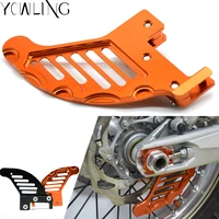 motorcycle accessories rear wheel brake disc rotor guard cover clamp bracket protector for exc sx sxf xcw dirt pit bike