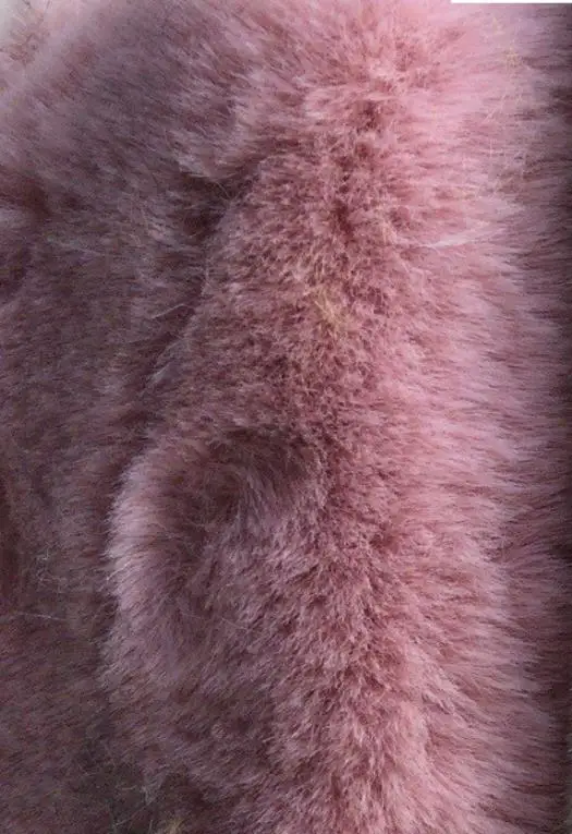 ice pink Модное Брендовое Пышное пальто из искусственного меха с большим воротником, Женский утепленный жилет из лисьего меха, пальто на молнии с завязками wq861 - Цвет: ice pink