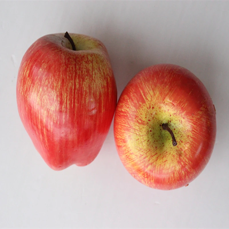 2 шт. поддельные orange Delicious яблок 8 см * 7 5 искусственной имитации Симпатичные Apple