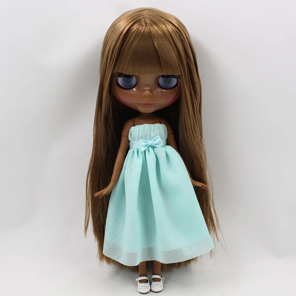 Ледяной DBS Blyth кукольные No.280BL0444 каштановые волосы шарнирное тело супер черная