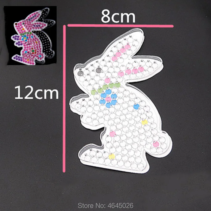 10 шт. DIY Peg доски Perle Хама 5 мм Perler Гладильные бусины Peg доски животный узор подарок для девочек детские развивающие игрушки для детей
