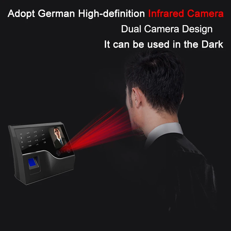 OULET биометрическое распознавание отпечатка лица система учёта времени TCP/IP USB