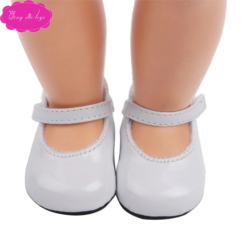 18 дюймовая кукольная обувь для девочек с круглым носком; модельная обувь; американская обувь для новорожденных; детские игрушки; подходит для 43 см; Детская кукла; подарок для ребенка; s1