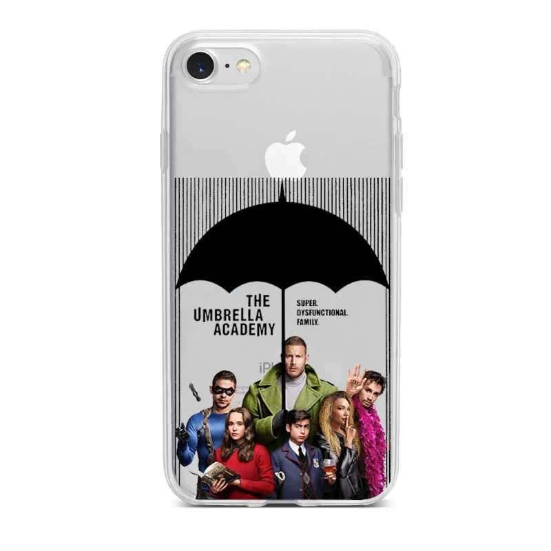 TPU Umbrella Academy TPU Мягкий Прозрачный чехол для телефона для iphone 11 11Pro 11ProMax X XR XS Max 8 8Plus 7 7Plus 6 6Plus 5 SE - Цвет: TPU