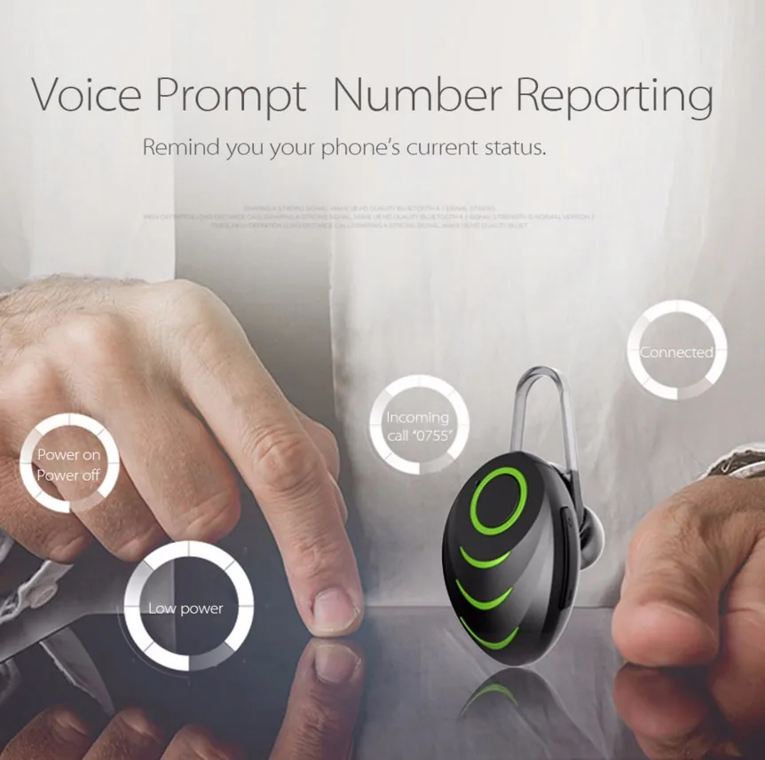 A3 Bluetooth Наушники Гарнитура Автомобиль Громкой Микрофон Голосового Управления