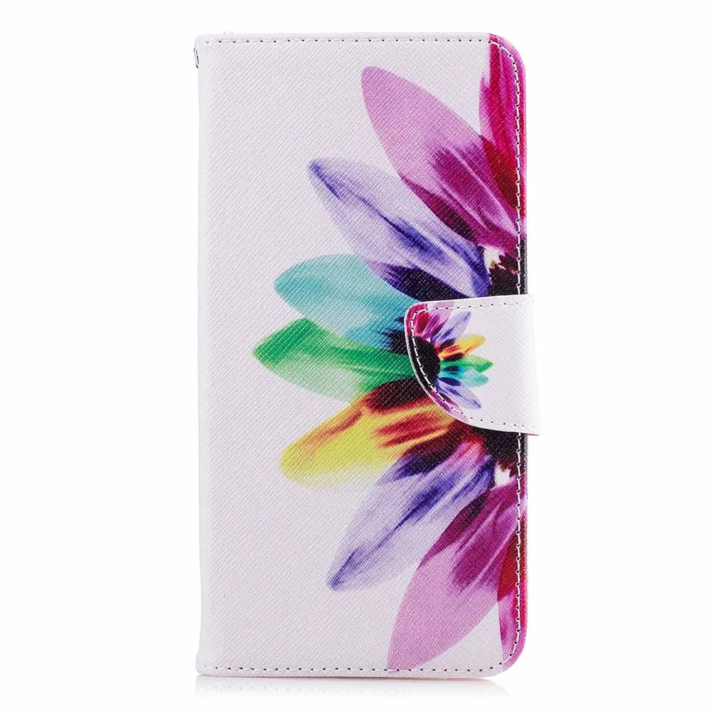 Colorful Flowers P Smart кожаный бумажник с пандой и деревом флип чехол для huawei Honor 10 P30 P20 Pro P10 Lite Nova 3i P Smart Plus Funda чехол B116 - Цвет: Colorful Flowers