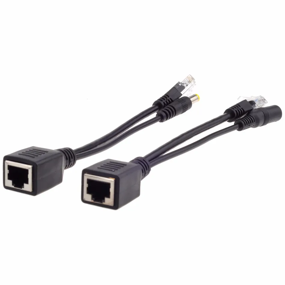 PoE пассивный кабельный разветвитель Power Over Ethernet и инжекторный Кабельный комплект