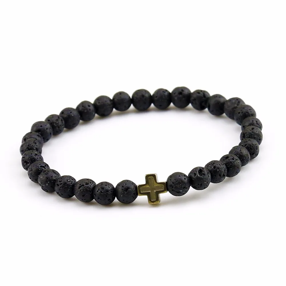 Новый дизайн высококачественные ювелирные изделия из черного лавового камня