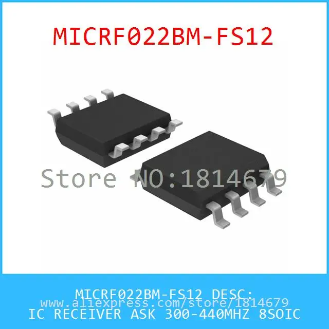 Бесплатная Доставка 1 Шт./лот MICRF022BM FS12 IC ПРИЕМНИК СПРОСИТЬ 300 440 МГЦ 8 SOIC 022