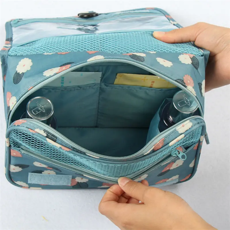 Портативная Водонепроницаемая складная сумка для мытья дорожный держатель