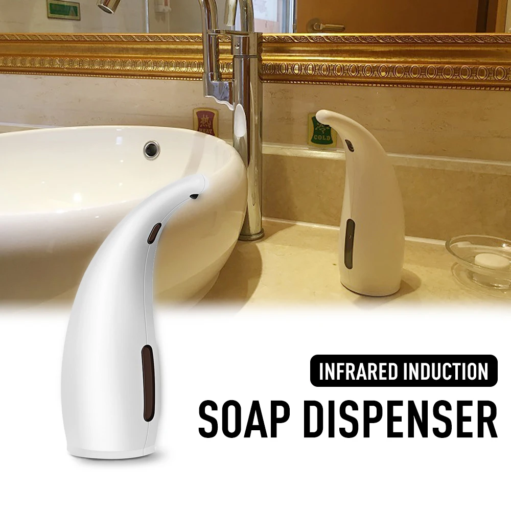 300ml Automatic Soap Dispenser Hand Free Touchless Sanitizer Bathroom Dispenser Smart Sensor Liquid Soap Dispenser for Kitchen