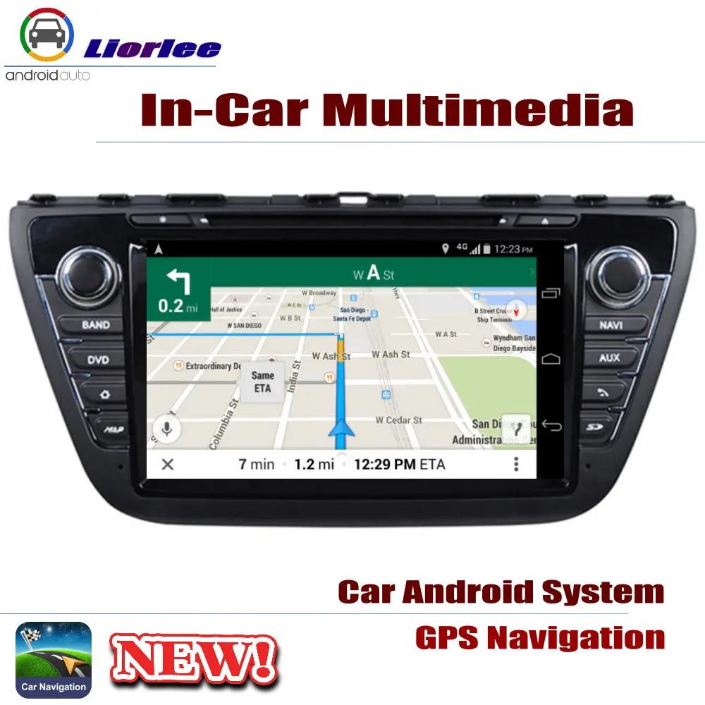 Для Suzuki SX4 S-Cross 2013~ автомобильный Android плеер DVD gps навигационная система HD экран Радио Стерео интегрированный мультимедиа