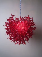 flame shape free shipping blown glass chandelier lamp