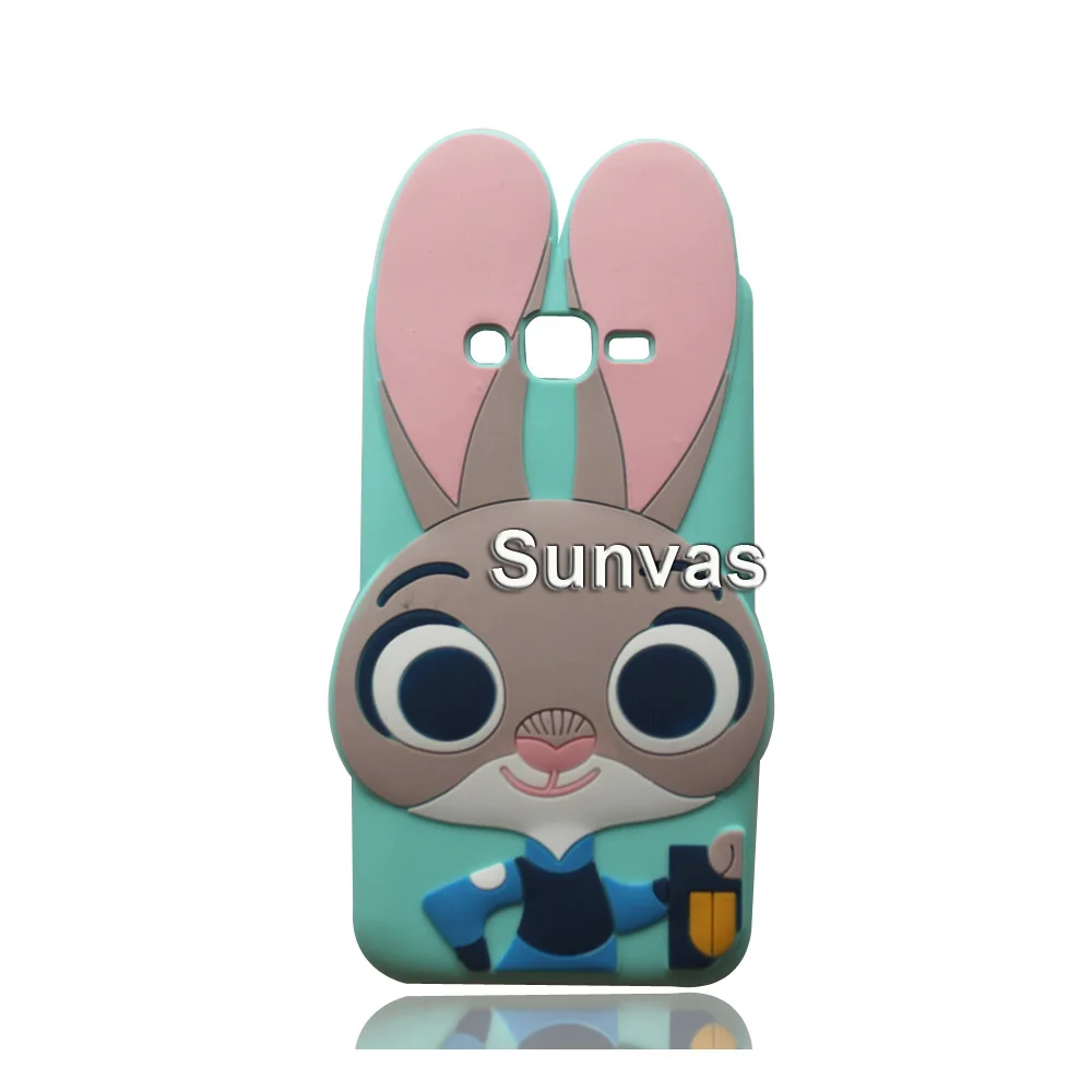 Для samsung Galaxy J3 J5 J7 A5 A7() 3D мультфильм милый мягкий силиконовый чехол на заднюю крышку для J3 J5 J7 A5 A7 - Цвет: Green Judy