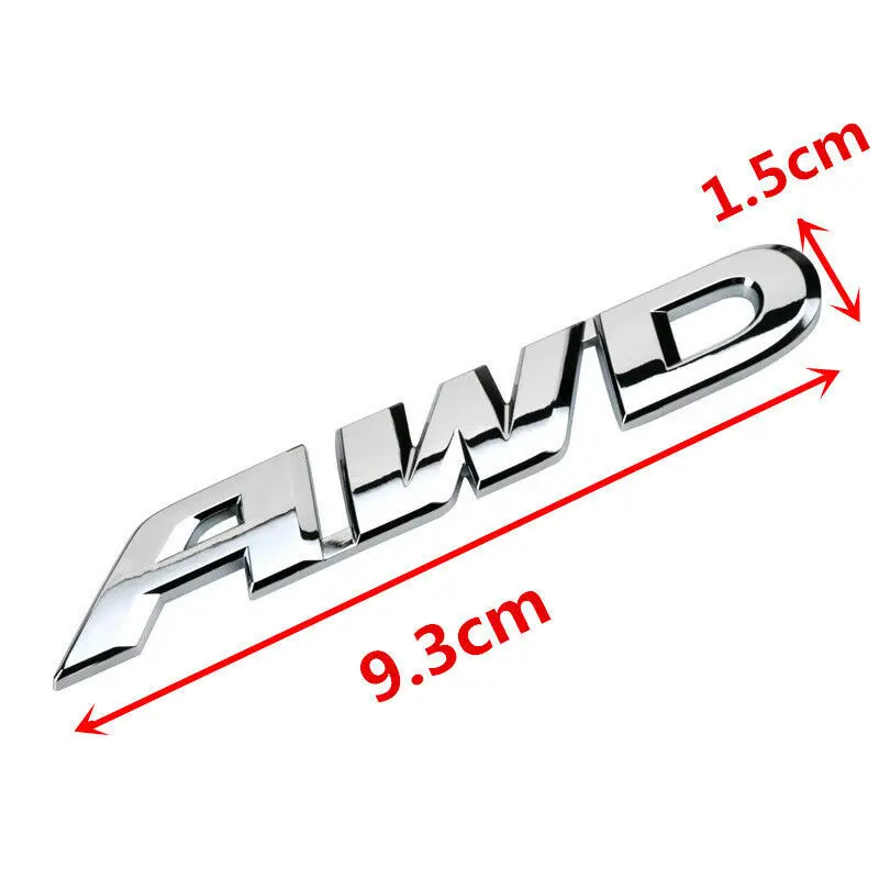 Хромированный автомобильный AWD логотип наклейка Задняя эмблема значок Подходит