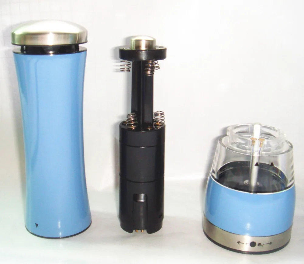 Нержавеющая сталь электрическая мельница для перца светло голубой 1 шт.|light