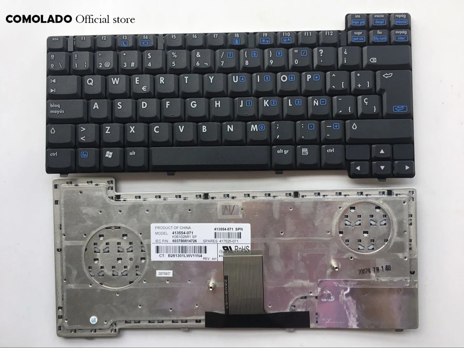 SP испанская клавиатура для HP NX7400 NC8220 NC8230 NC8240 NC8430 черная ноутбука