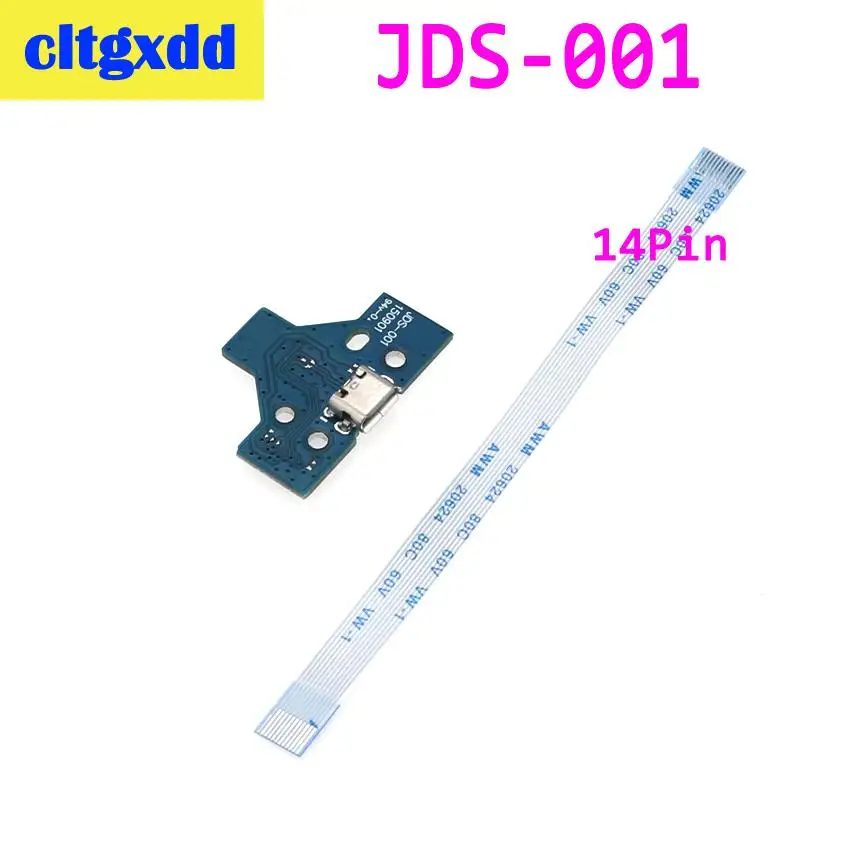 001 14pin Cltgxdd для PS4 контроллер usb порт зарядки разъем платы 12Pin JDS 001 011 030 040 055 14Pin 001 соединительный кабель - Цвет: 001 14pin