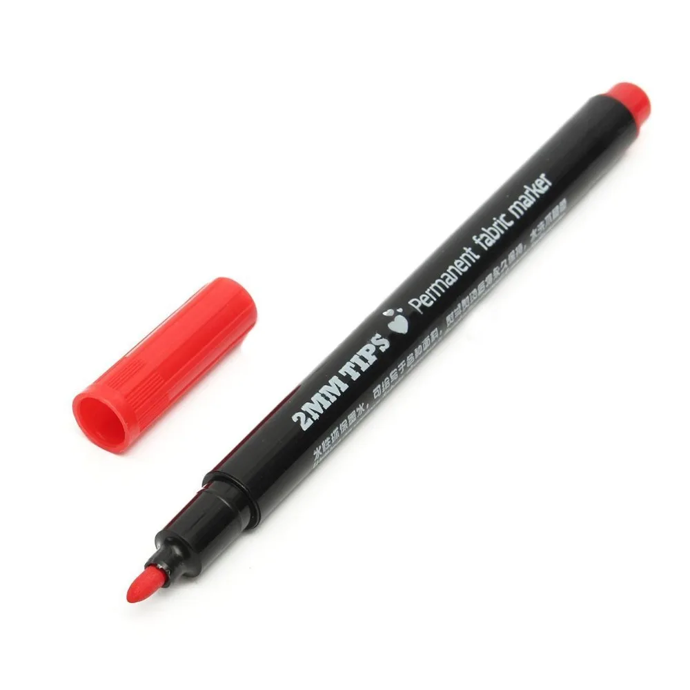 10 шт. маркер для ткани ручки Перманентная краска ручки для DIY текстильная одежда футболка обувь Лоскутные принадлежности для шитья