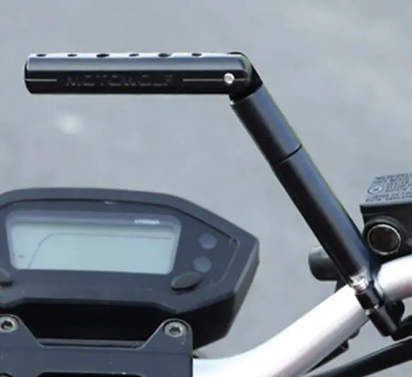 Черный MOTOWOLF универсальный модифицированный многофункциональный телефон/gps/прожектор/фара Монтажный кронштейн держатель для мотоцикла/скутера/спортбайка - Цвет: Черный