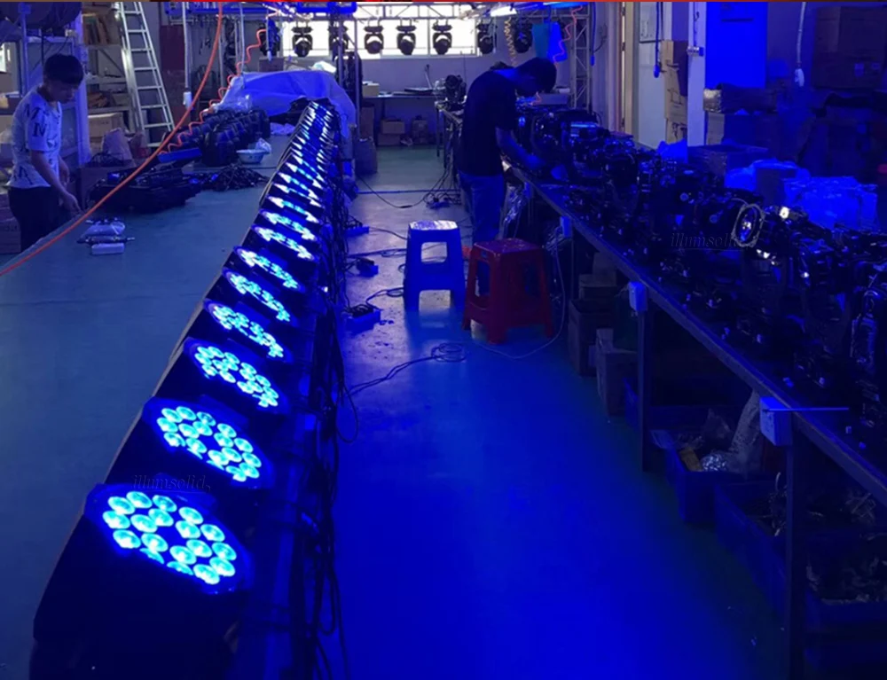 Профессиональный светодиодный сценический светильник 18 LED PAR-прожектор RGB DMX сценический световой эффект DMX512 Master-Slave светодиодный для DJ Disco вечерние KTV