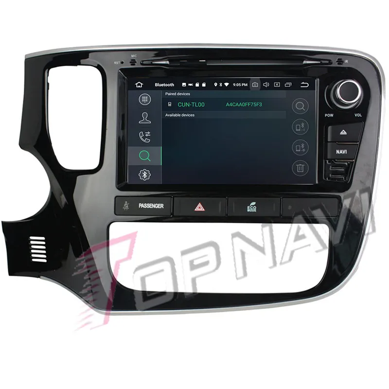Автомобильный медиацентр Topnavi 8 дюймов Android 9 0 DVD радио для Mitsubishi Outlander 2015 GPS