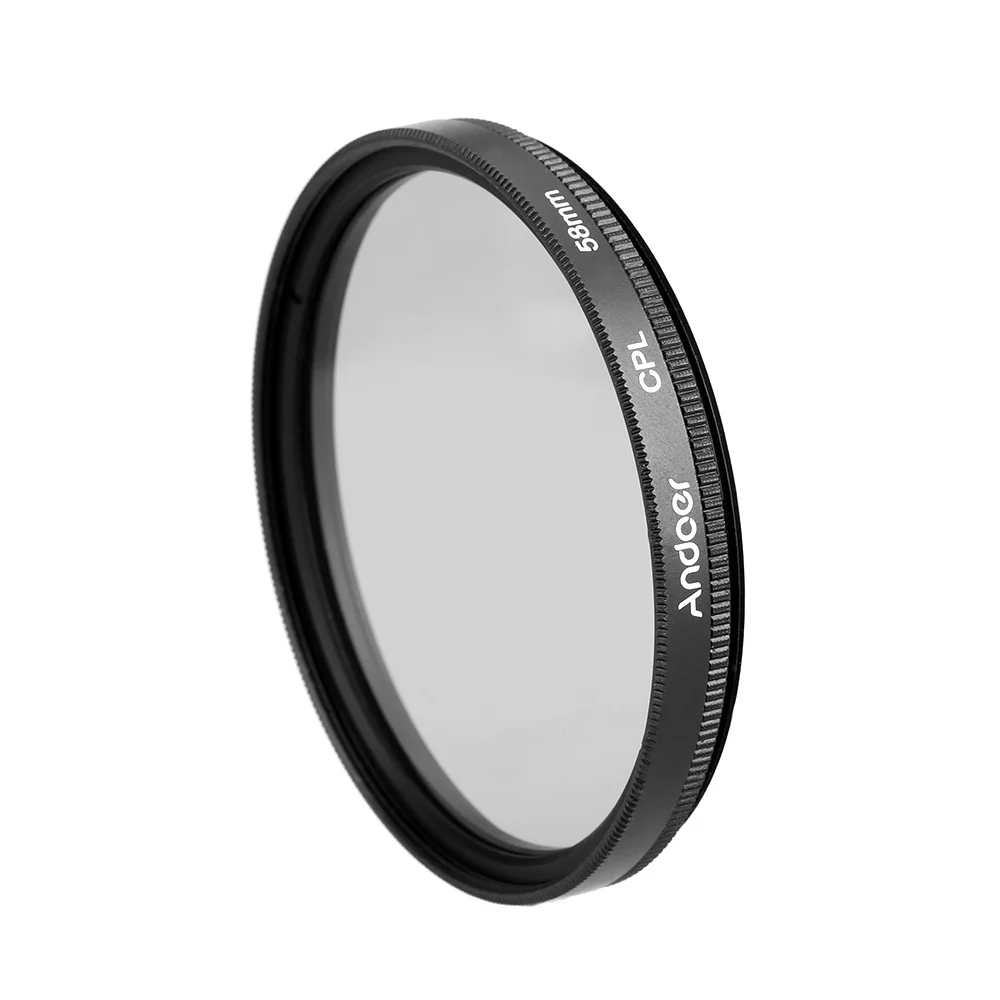 Набор фильтров Andoer 58 мм UV + CPL Close-Up 4 Star 8-Point Круглый Объектив поляризационный
