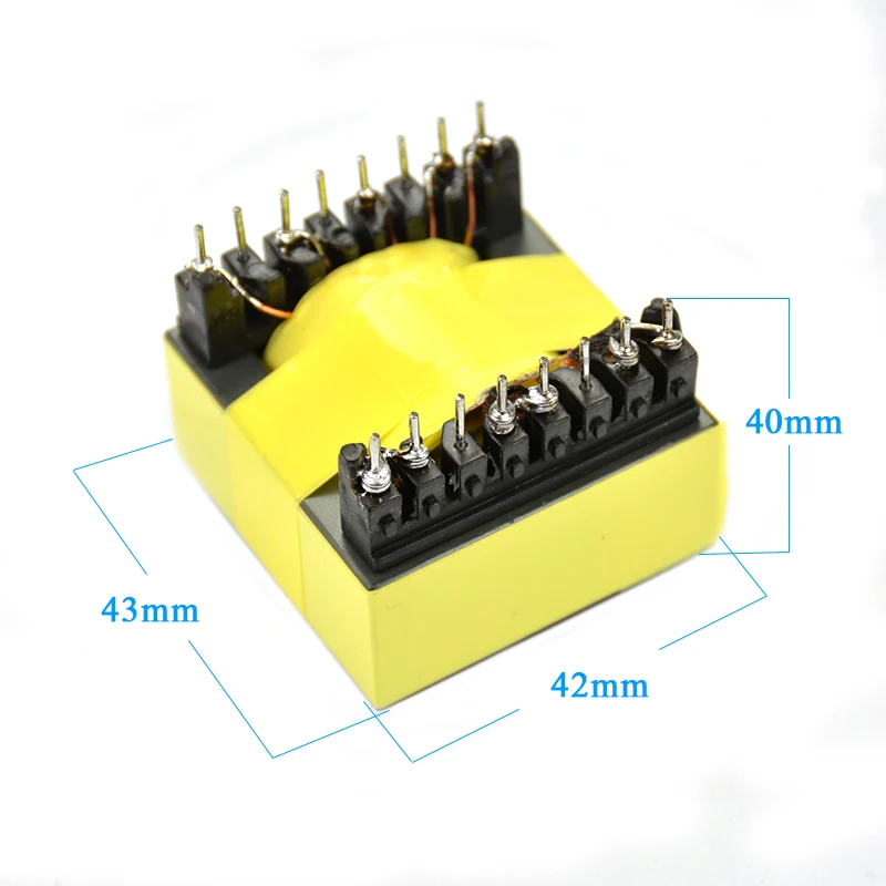 SUNYIMA EC42 500W Чистая высокочастотный трансформатор двойной Вход DC 12V постоянного тока до 0-220V-380V 18V