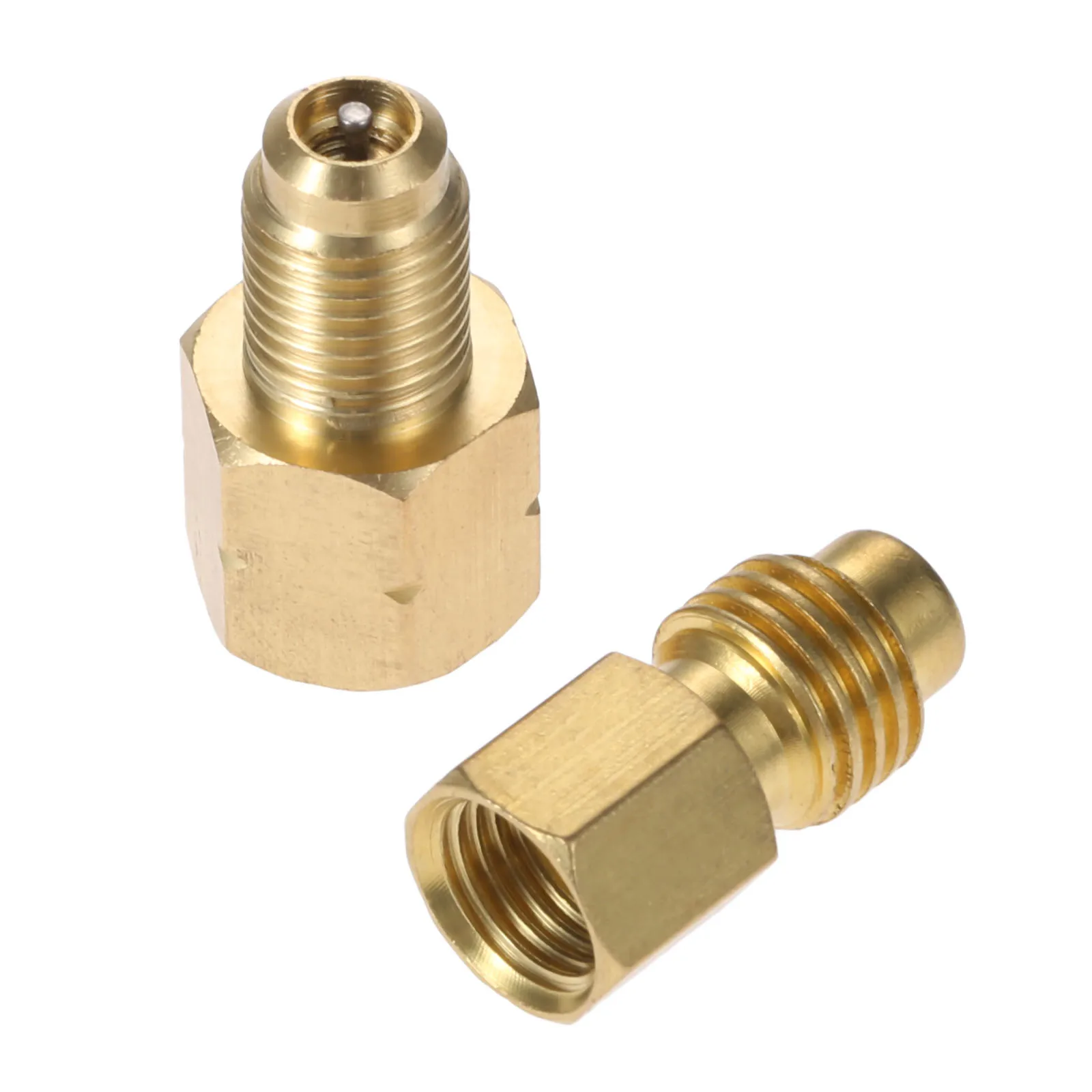 Yetaha R1234yf шланг адаптер 1/2 ''ACME LH левая рука 1/4'' SAE мама FL латунный клапан сердечник автомобиля кондиционеры инструменты фитинг