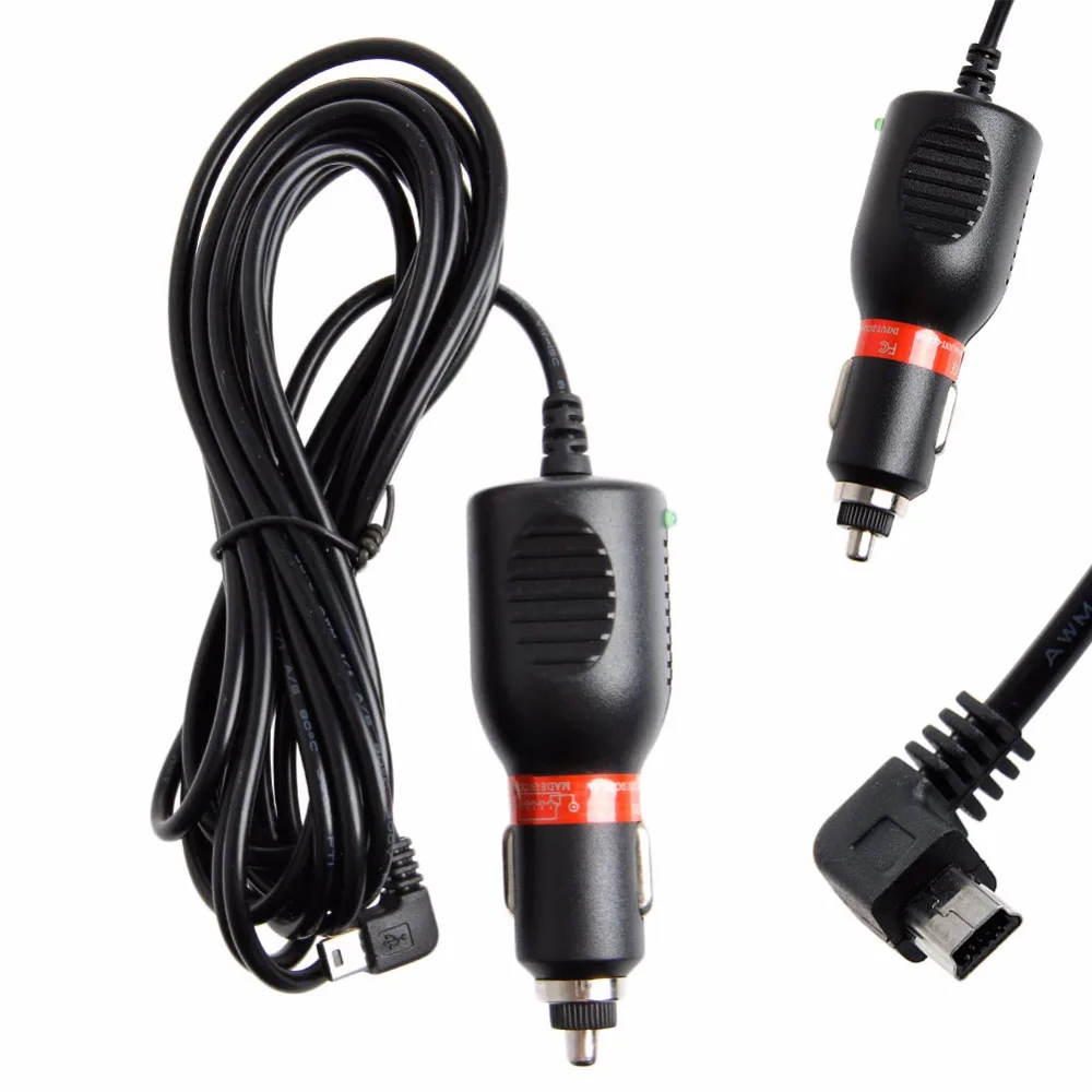 Новое поступление мини USB автомобильный DC адаптер питания зарядное устройство