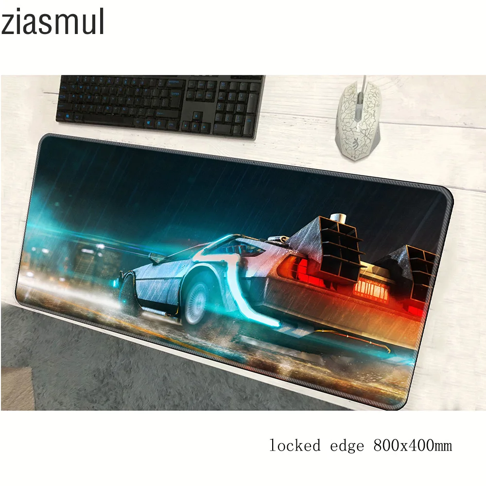 back to the future padmouse 800x400x3mm gaming mousepad game thick mouse pad gamer computer desk anime mat notbook mousemat pc | Компьютеры